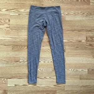 Lululemon Wunder Under Grey Stripe Pants Full Length 8